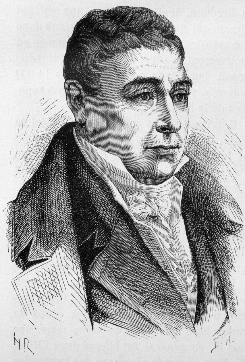 Portrét generála La Fayetta (Lafayette) (1757 - 1834) - v „Dějinách Francie““ od Henriho Martina od French School