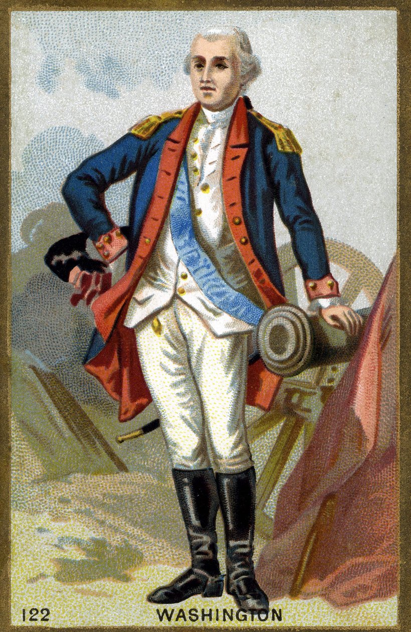 Portrét George Washingtona (1732-1799). Chromolitografie konce 19. století. od French School