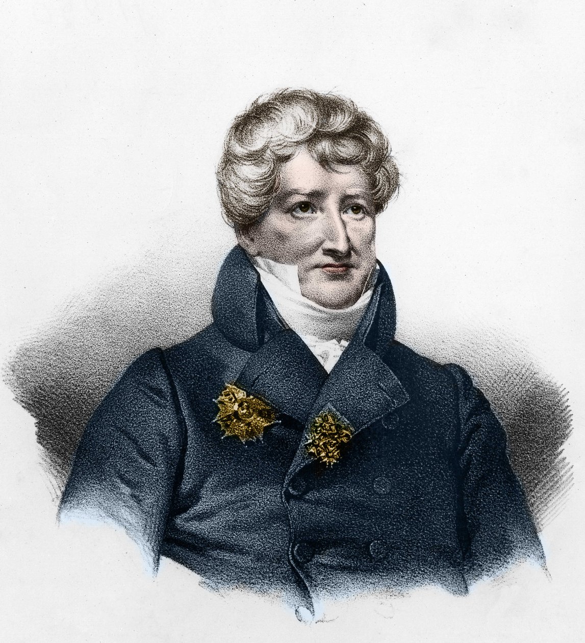Portrét Georgese Cuviera (1764-1832), francouzského paleontologa. od French School