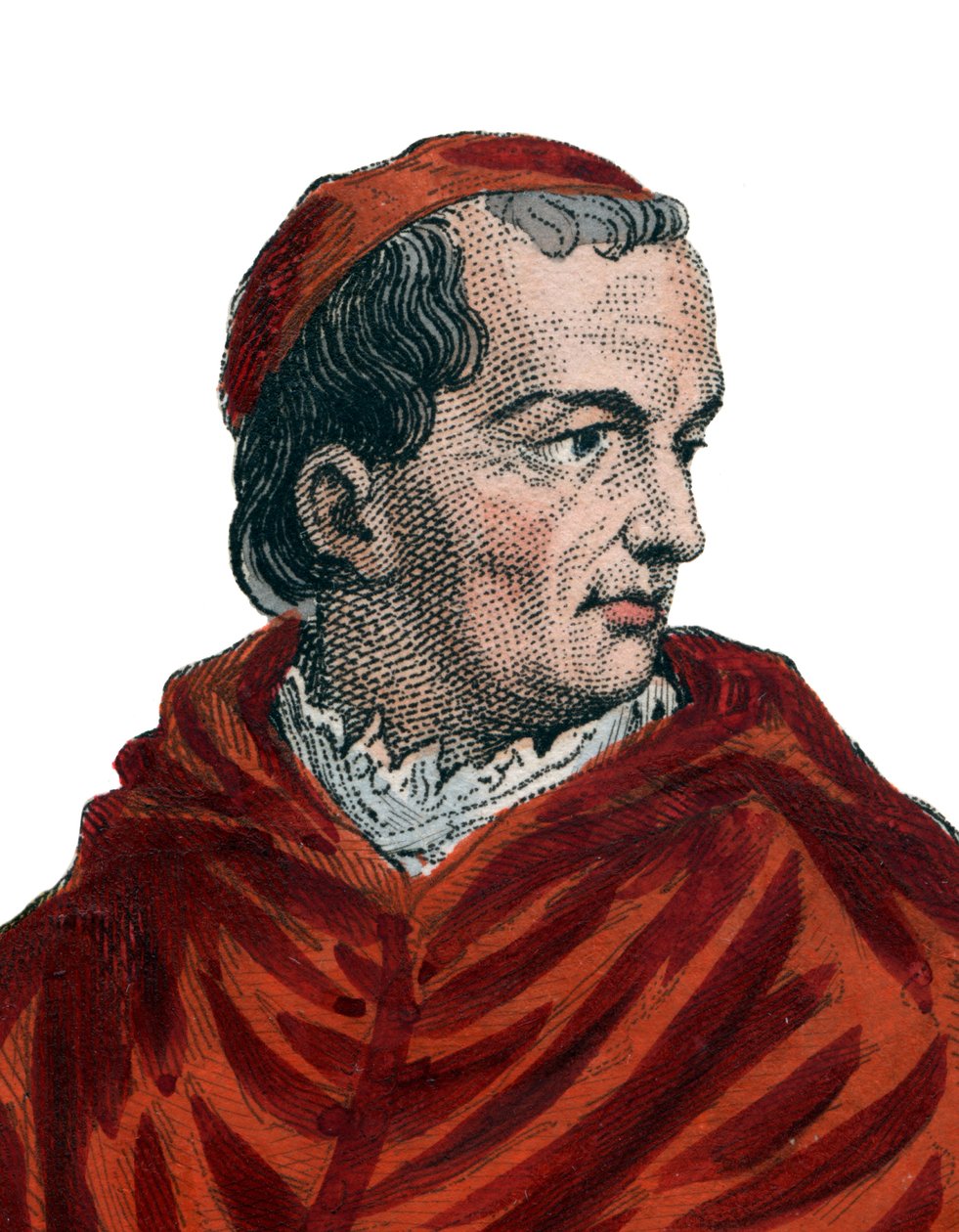 Portrét Georgese dAmboise (1460-1510), francouzského kardinála a ministra zahraničí. od French School