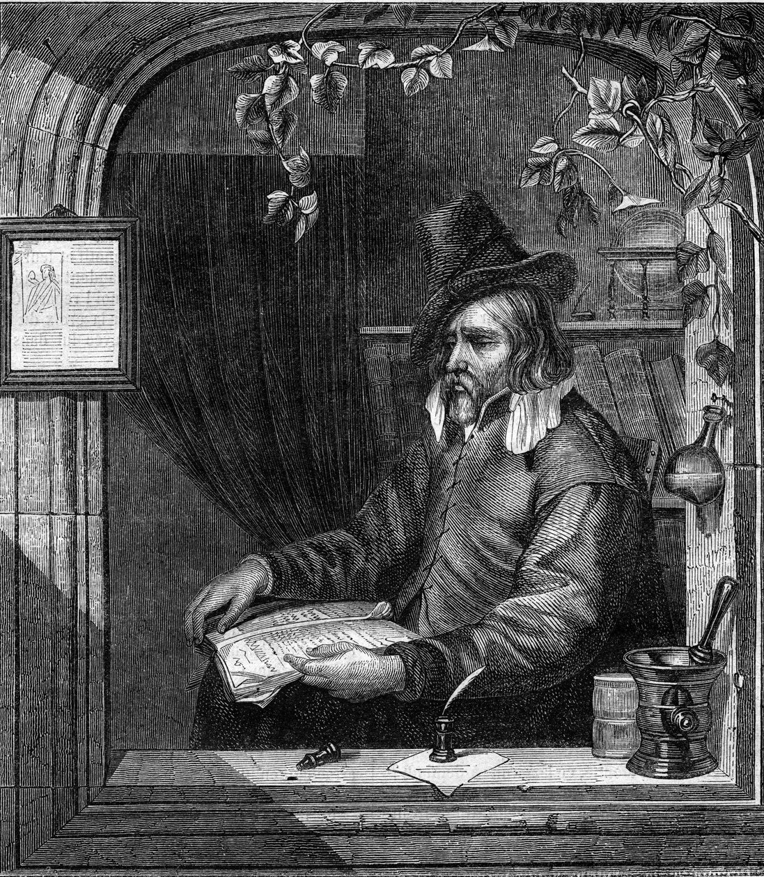 Portrét Giulia Genoina (Genovino), který se s Tommaso Aniello, dit Masaniello (1622-1647) účastnil povstání proti Španělům v Neapoli v roce 1647. Rytina z roku 1852. od French School