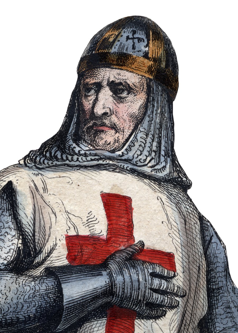 Portrét Godfreye z Bouillonu (104061-1100), franského rytíře, jednoho z vůdců první křížové výpravy. od French School