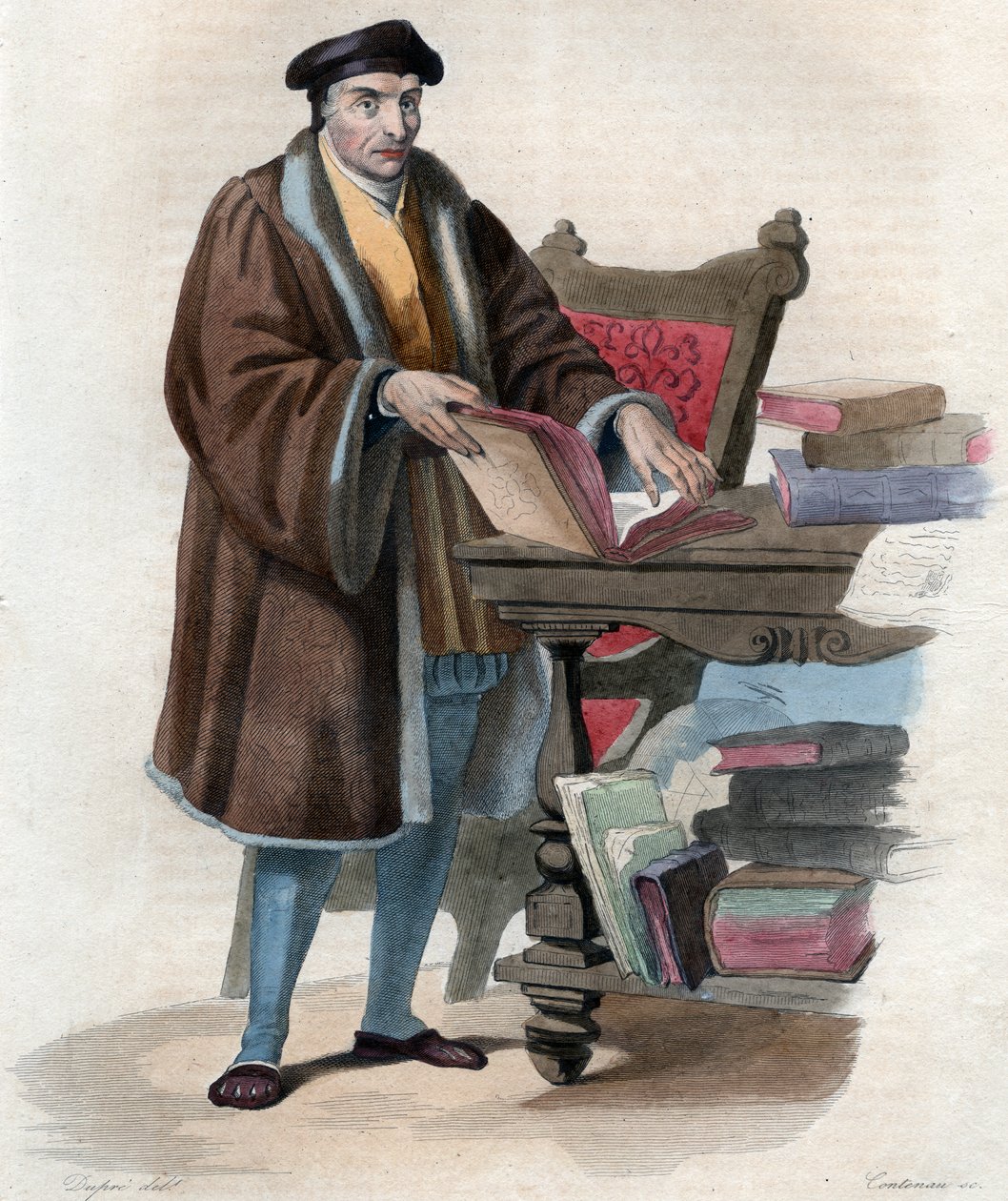 Portrét Guillaume Bude (Budee) (Budaeus) (1467-1540), francouzský učenec. od French School