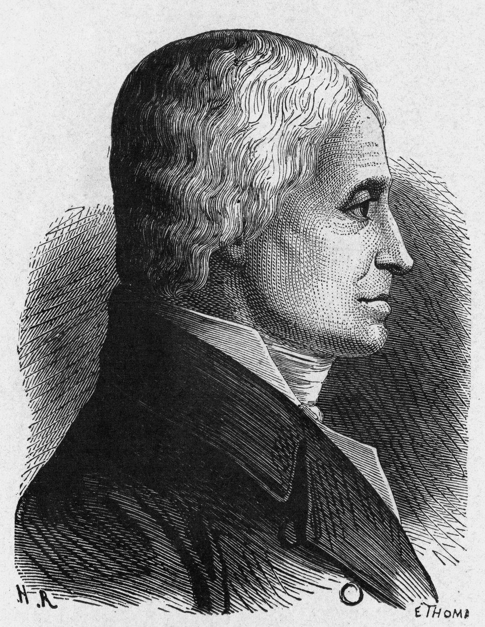 Portrét Guillauma Carcela (1750 - 1812) - v „Dějinách Francie““ od Henriho Martina od French School