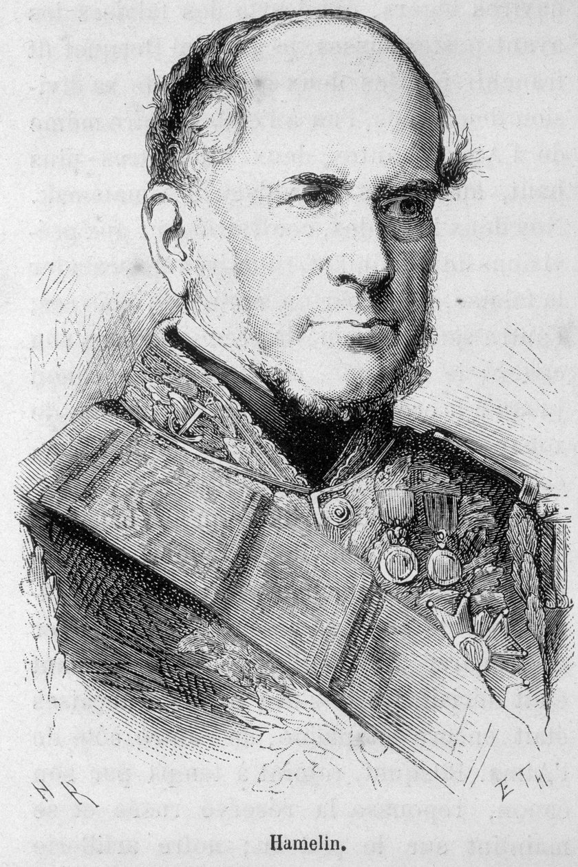 Portrét Hamelina - v „Dějinách Francie““ od Henriho Martina od French School