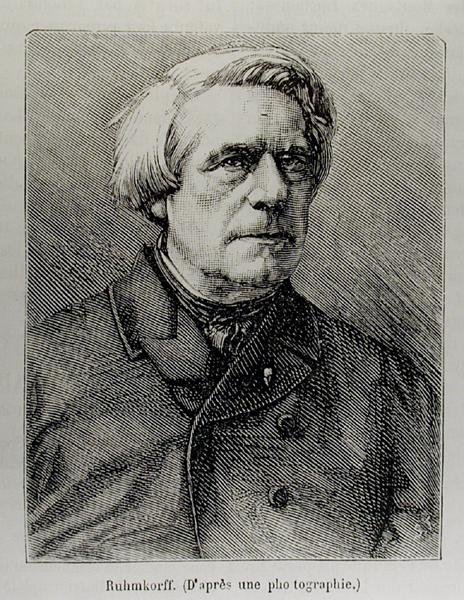 Portrét Heinricha Daniela Ruhmkorffa (1803-77) od French School