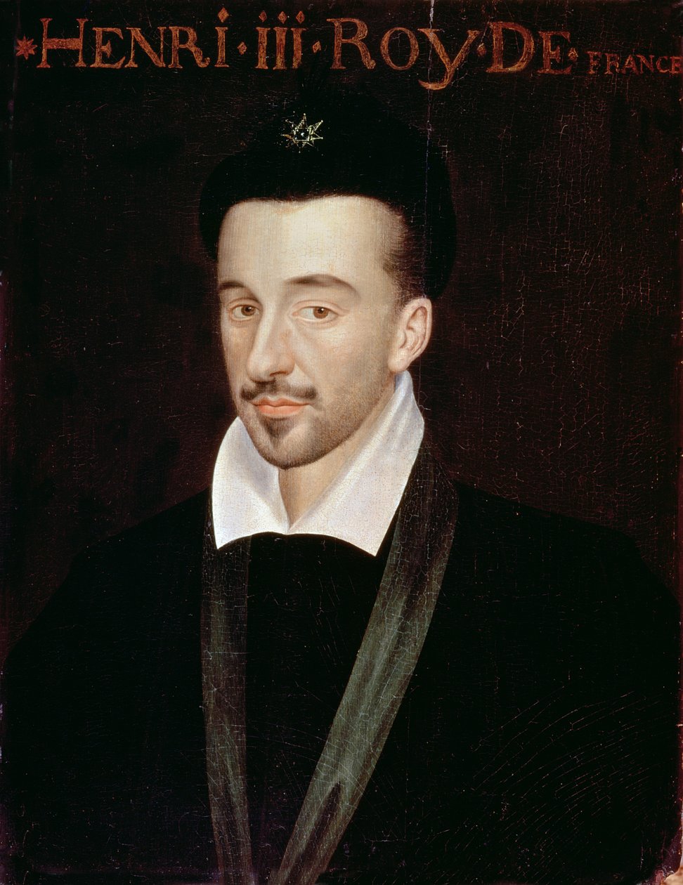 Portrét Jindřicha III. (1551-89) od French School