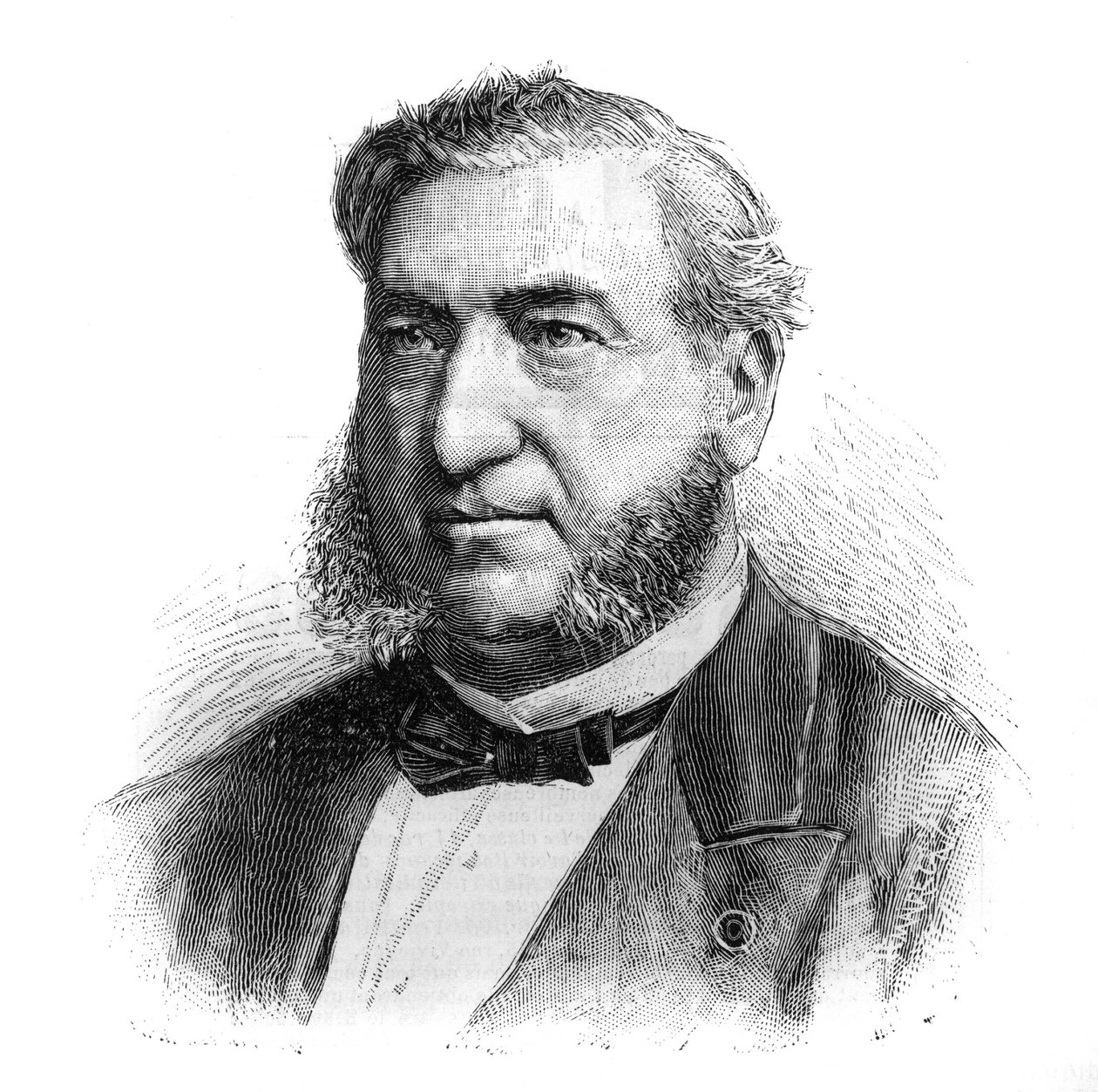 Portrét Henri Legrand du Saulle (1830-1886), francouzský psychiatr. Gravírování do „“The Illustrated World““ od French School