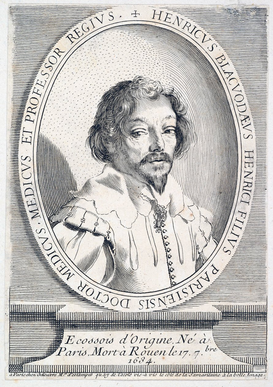 Portrét Henryho Blackwooda, zemřel 1634, hospoda. rytina 1755-65, 1755. od French School