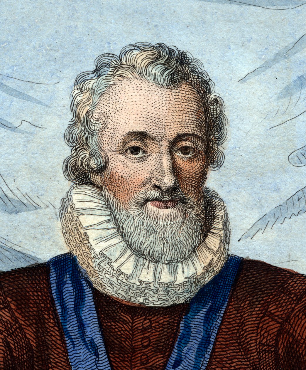 Portrét Jindřicha IV. (1553-1610), francouzského krále. od French School