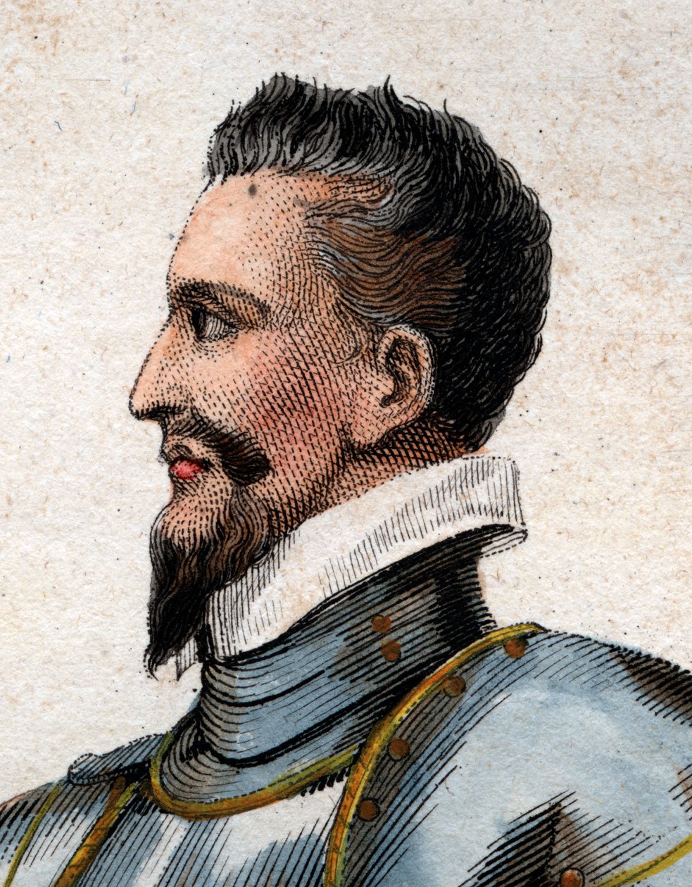 Portrét Jindřicha I., vévody z Guise (1550-1588) zvaný zjizvený. od French School