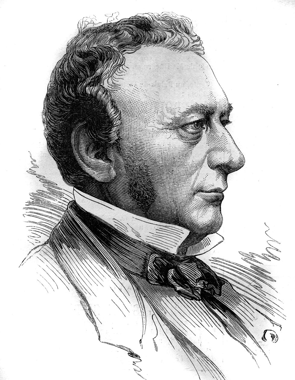 Portrét Isaaca Pereira (1800 - 1875), zakladatele Societe de Credit mobilier a společnosti generale transatlantic. Rytina v „“ Le Monde Illustré““ č. 1218 z 31. července 1880. od French School
