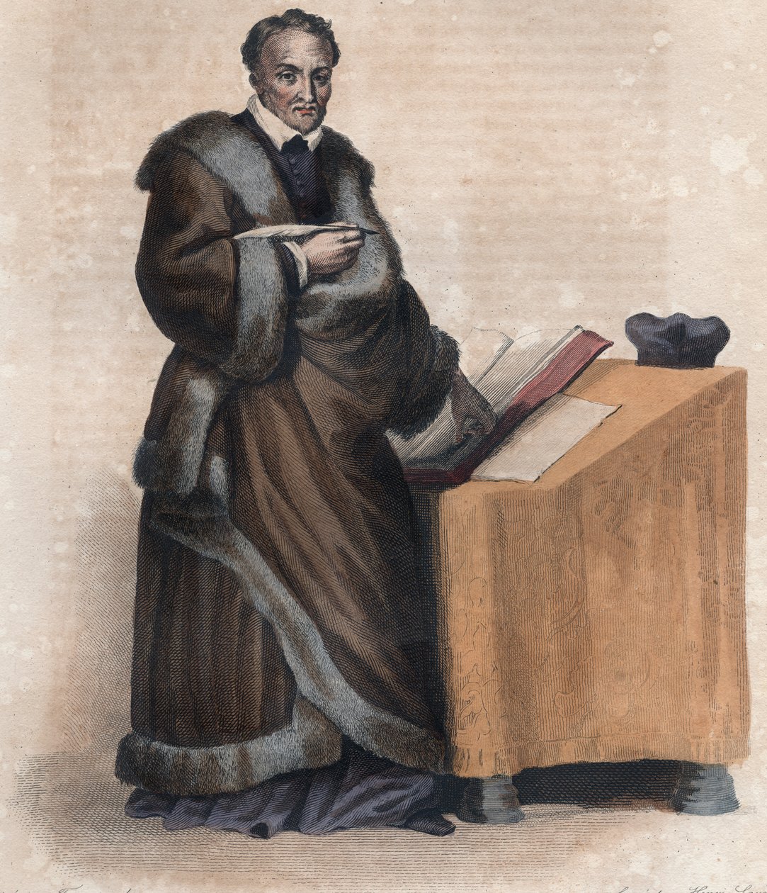 Portrét Jacquese Amyota (1513-1593), francouzského biskupa, spisovatele a překladatele. od French School