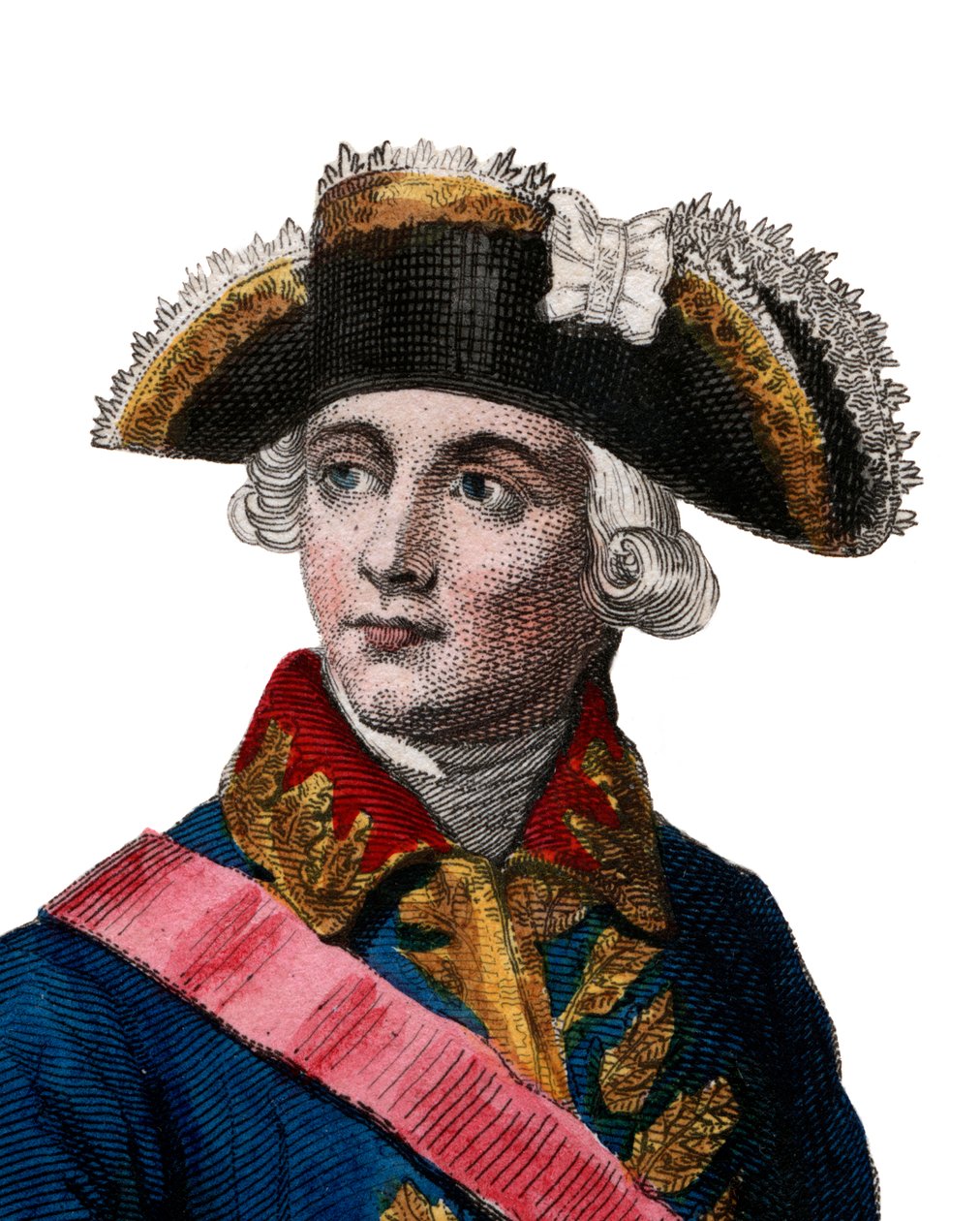 Portrét Jacques Antoine Hippolyte, Comte de Guibert (1743-1790), francouzský generál a vojenský spisovatel. od French School