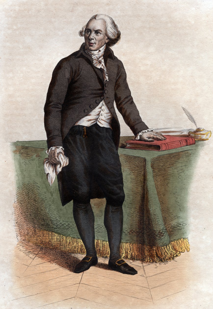 Portrét Jacquese Delille (Abbe Delille) (1738-1813), francouzský básník a překladatel. od French School