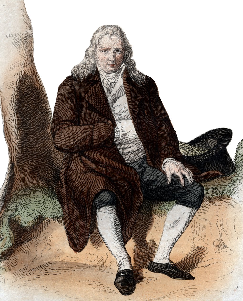Portrét Jacquese Henriho Bernardina de Saint Pierre (1737-1814), francouzského spisovatele a botanika. od French School