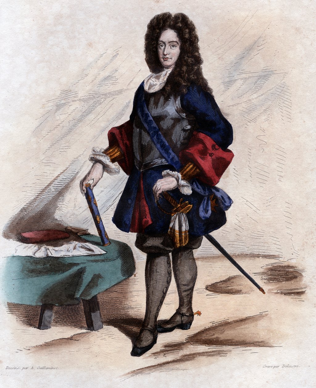 Portrét Jamese FitzJamese, 1. vévody z Berwicku (1670-1734), francouzského vojevůdce. od French School