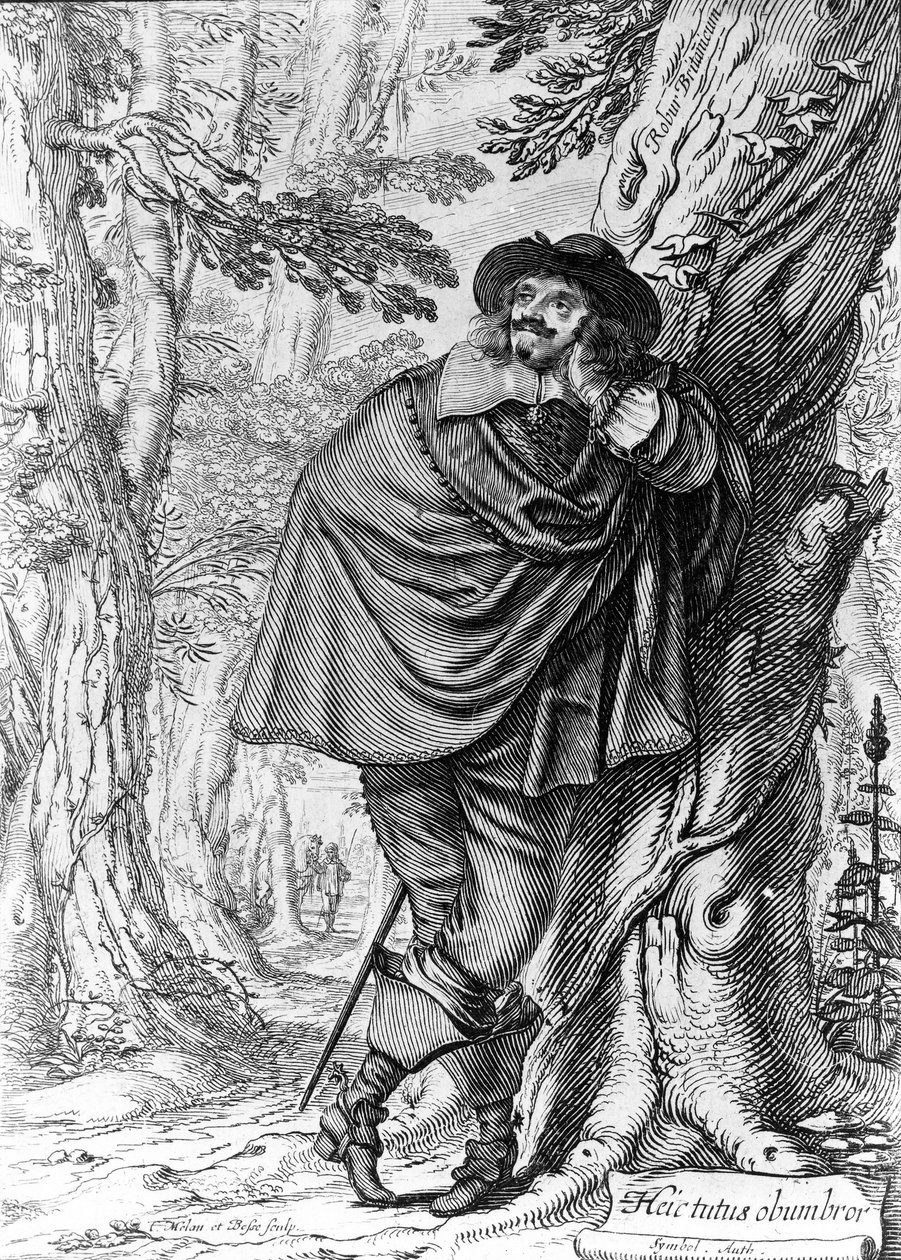 Portrét Jamese Howela, Abraham Bosse a Claude Mellan, 1641 od French School