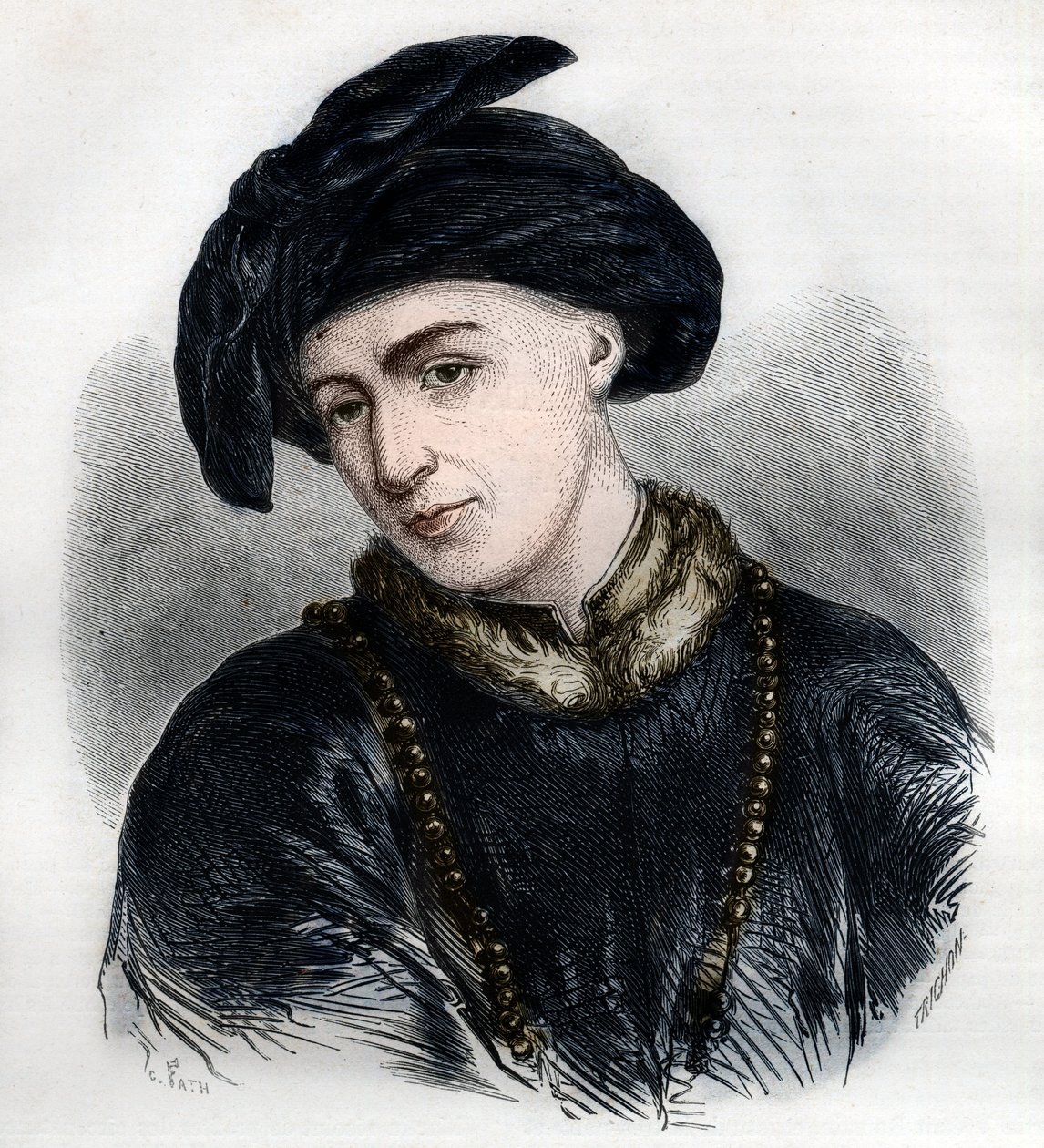 Portrét Jana Husa (nebo Jean Huss od French School