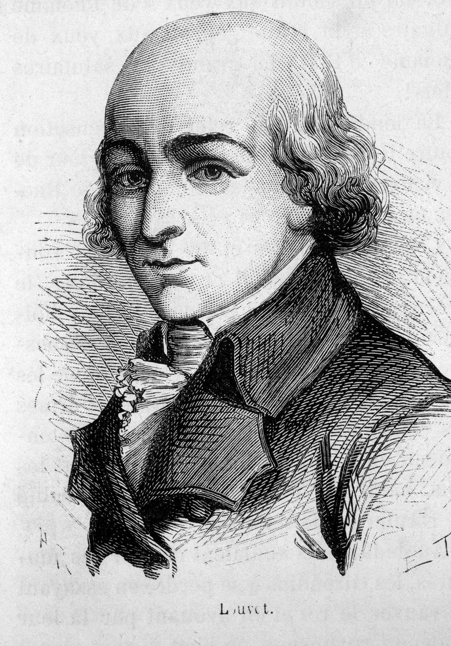 Portrét Jean-Baptiste Louvet de Couvray (1760 - 1797) - v „Dějinách Francie““ od Henriho Martina od French School