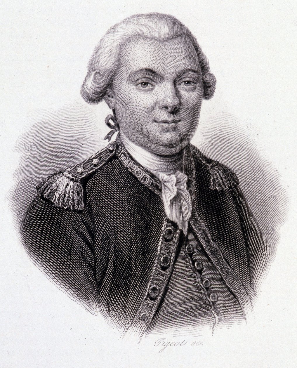 Portrét Jeana-Francoise Galaupa, hraběte de La Perouse (Jean Francois Laperouse) od French School