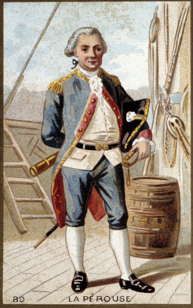 Portrét Jean-Francoise Galaupa, hraběte z La Perouse (Jean Francois Laperouse od French School