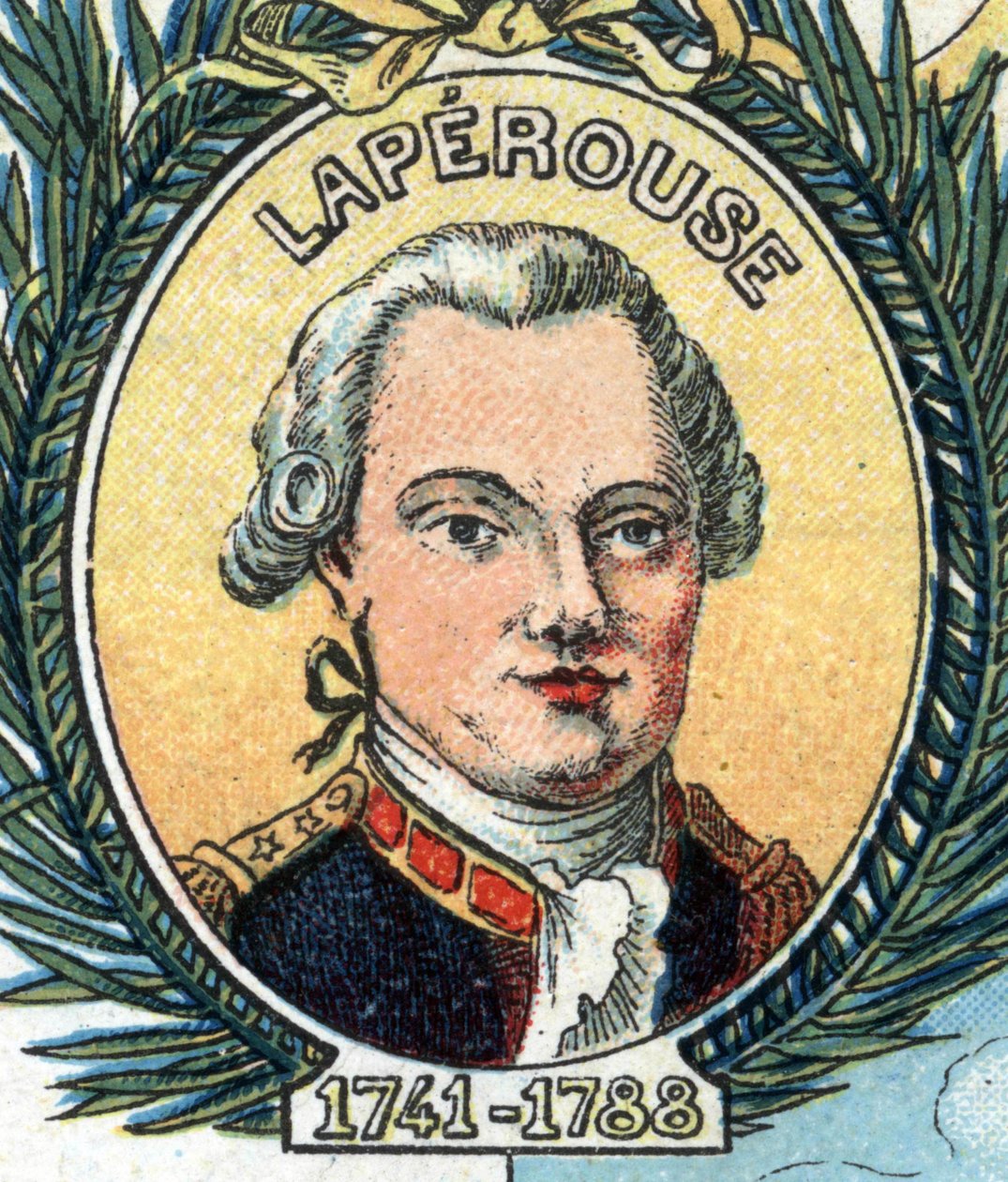Portrét Jean-Francoise Galaupa, hraběte z La Perouse (Jean Francois Laperouse od French School
