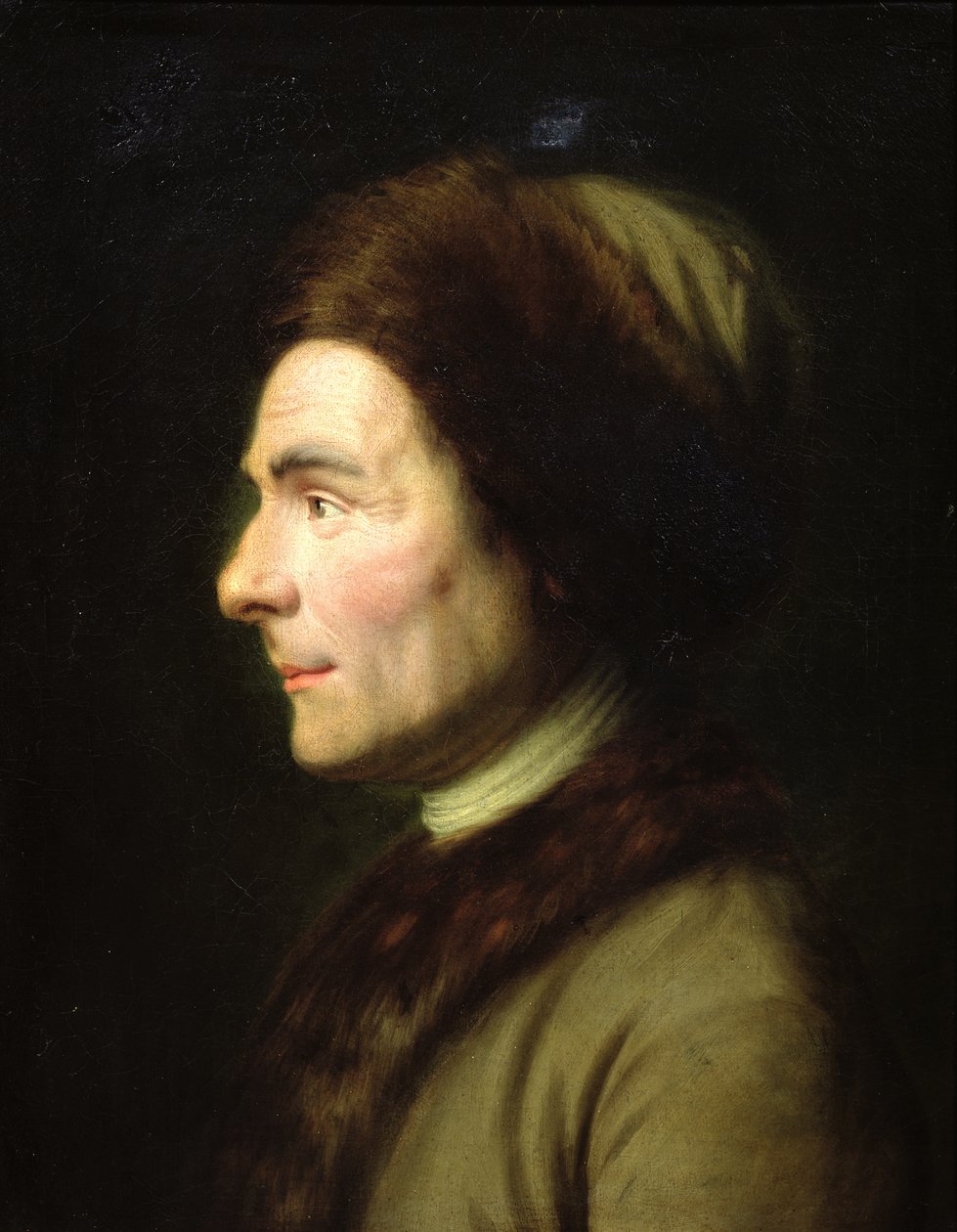 Portrét Jean-Jacques Rousseau (1712-1778) od French School