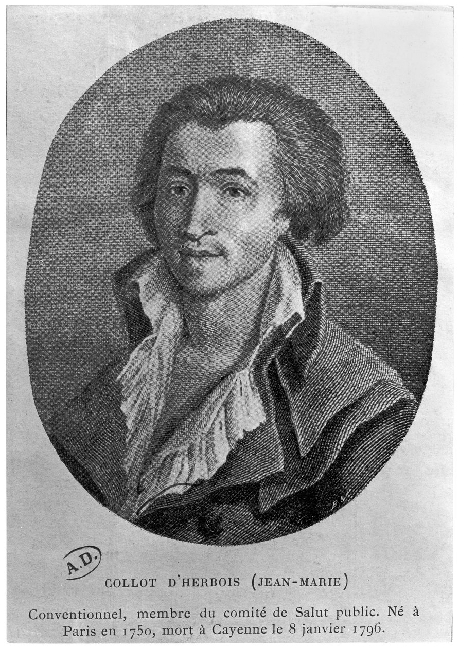 Portrét Jean-Marie Collot dHerbois (1750-1796) od French School