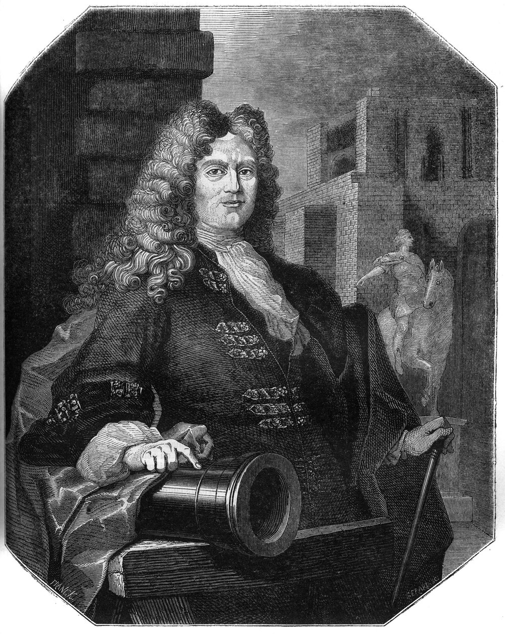 Portrét Jeana Balthazara Kellera (1638-1702), švýcarského zlatonoše a zakladatele. od French School
