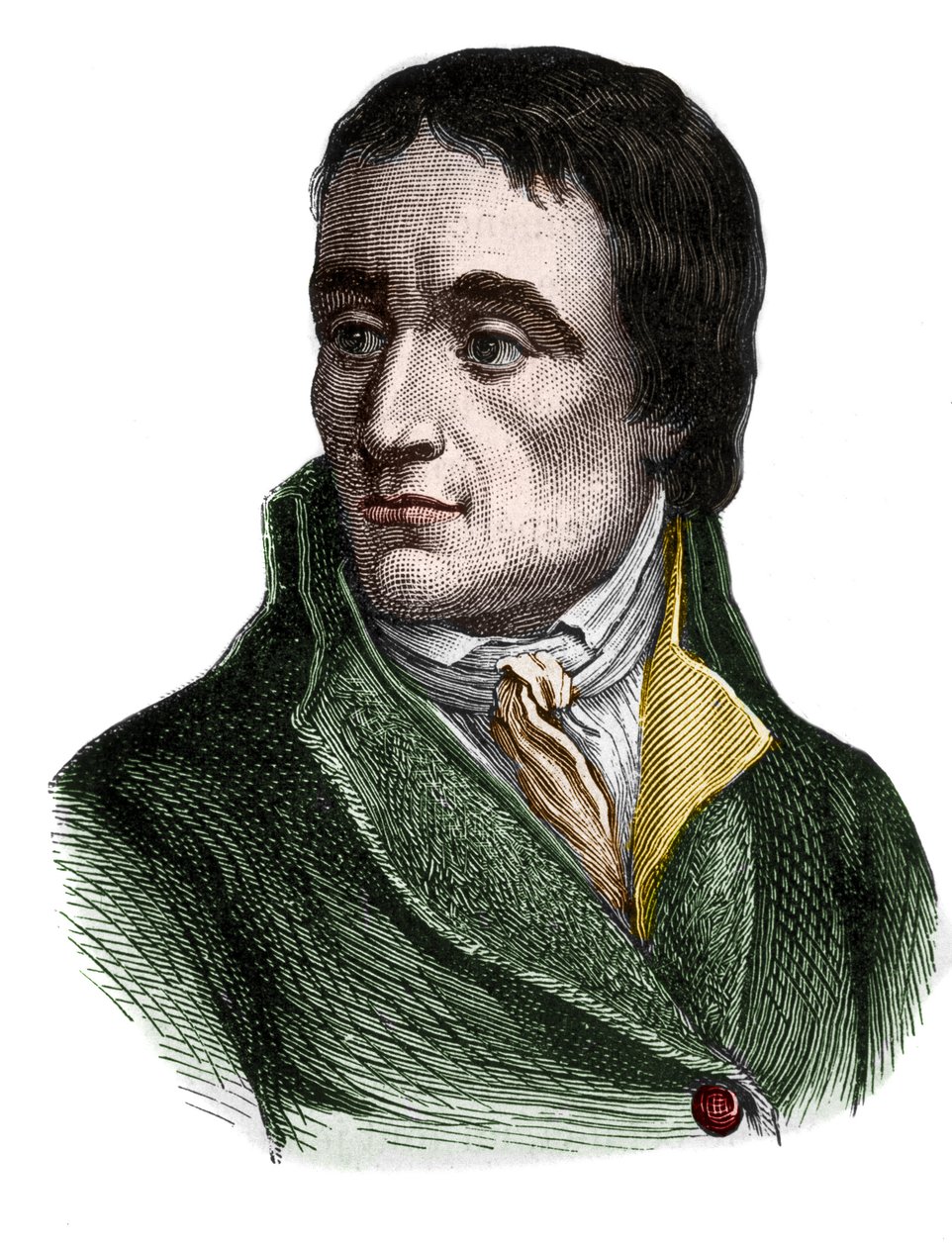 Portrét Jean Baptiste (Jean-Baptiste) Carriera (1756-1794), francouzských politiků - v „“L’Histoire de France““ od Henriho Martina od French School