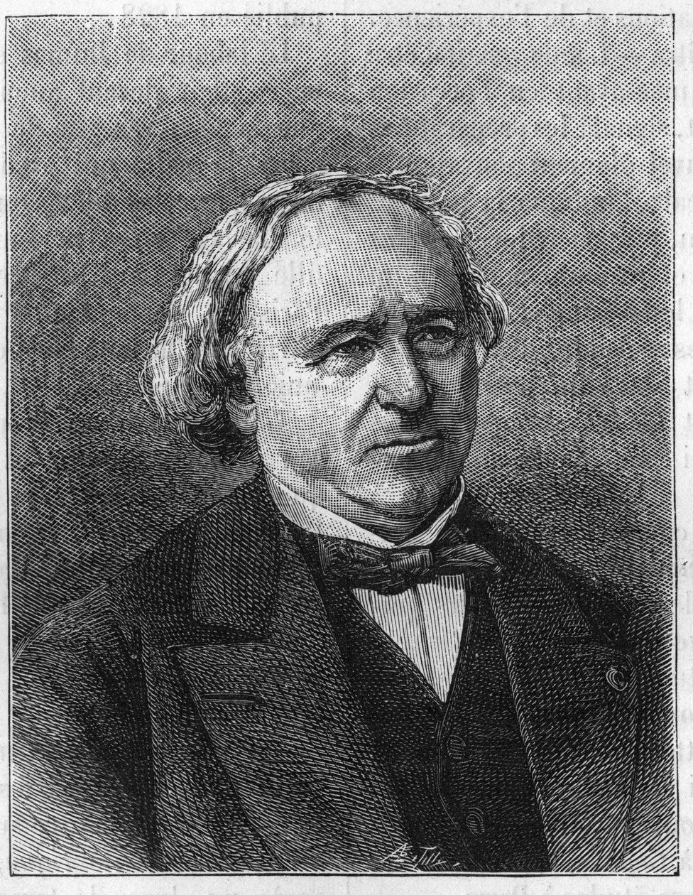 Portrét Jean Baptiste (Jean-Baptiste) Dumas (1800-1884) francouzský chemik, zakladatel Central School of Arts and Manufactures v roce 1832. od French School