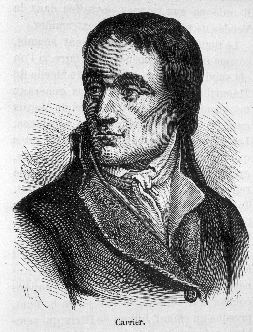 Portrét Jeana Baptista Carriera (1756 - 1794), francouzských politiků - v „“L’Histoire de France““ od Henriho Martina od French School