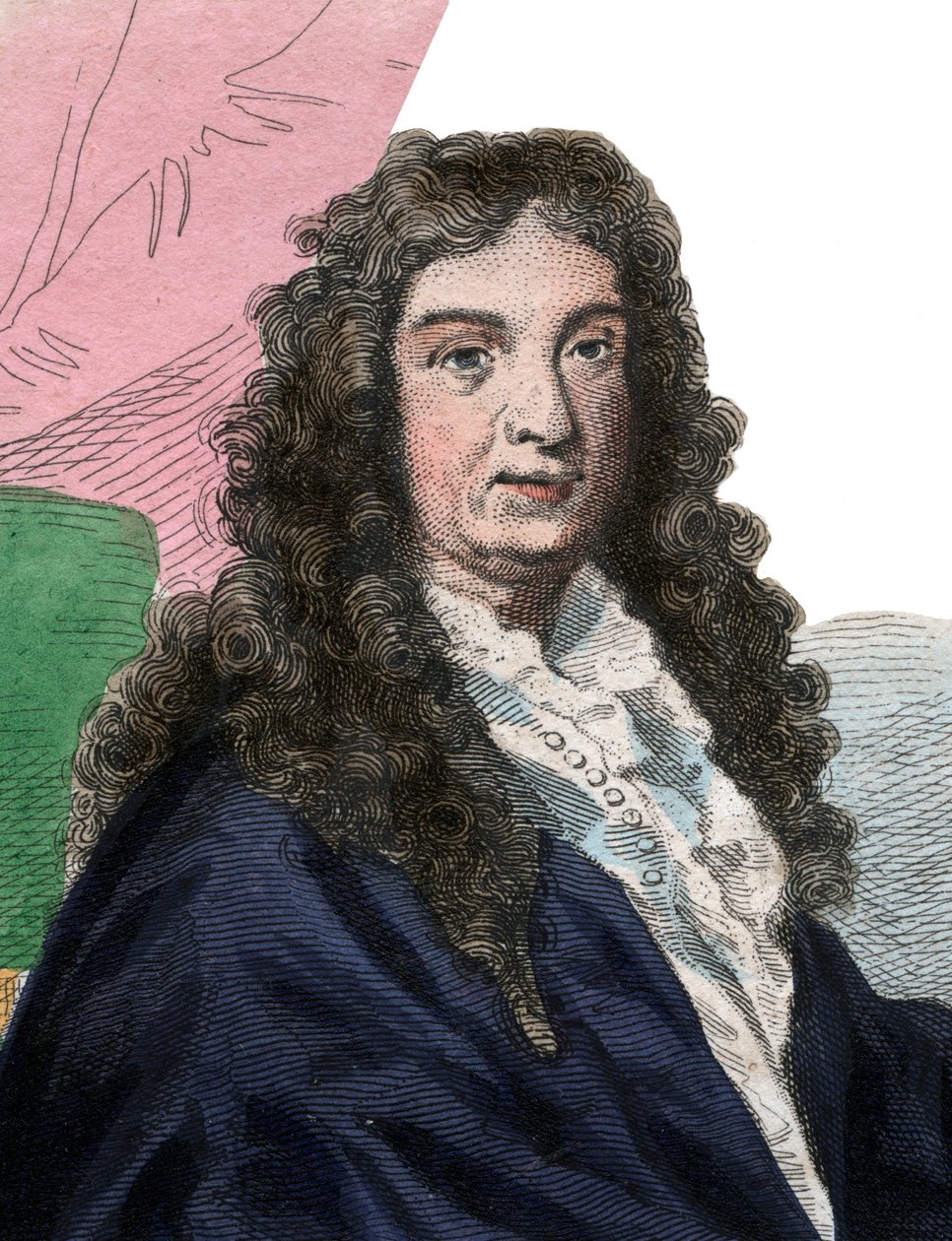 Portrét Jean Baptiste Lully (1632-1687), francouzský skladatel. od French School