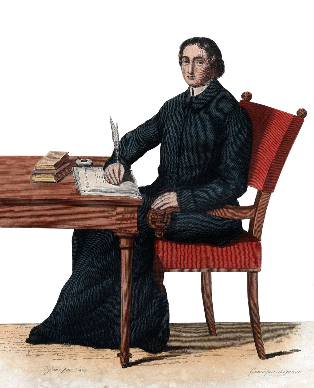 Portrét Jeana Baptista Massillona (1663-1742), francouzského katolického biskupa a kazatele, biskupa z Clermontu. od French School