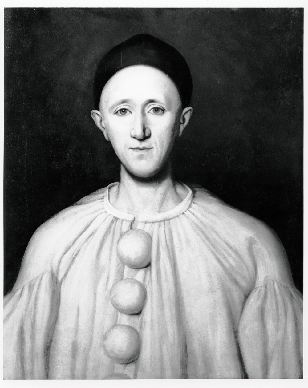 Portrét Jean Charles Deburau (1829-73) jako Pierrot od French School