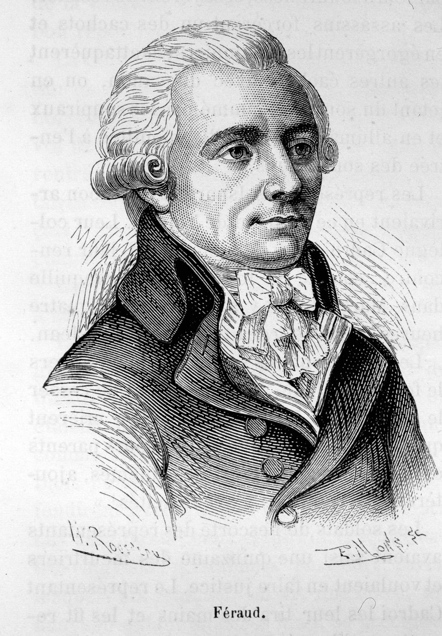 Portrét Jeana Ferauda (nebo Ferrauda), francouzského politika (1764-1795) - v „“L