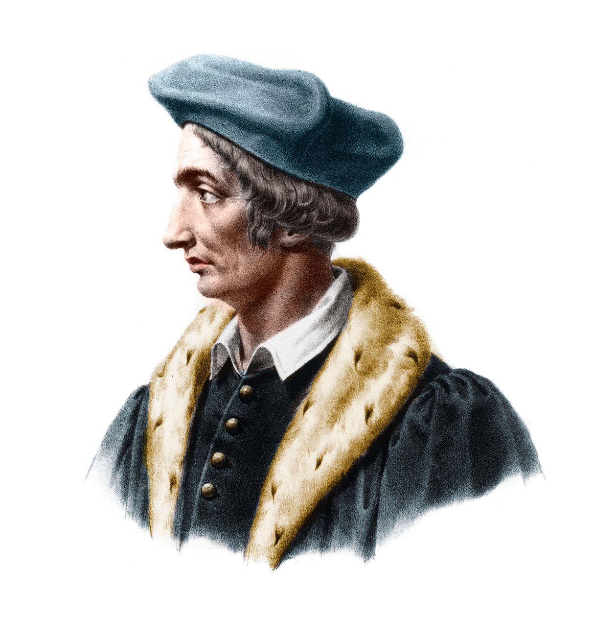 Portrét Jeana Fernela (1497-1558), francouzského lékaře, astronoma a matematika. od French School