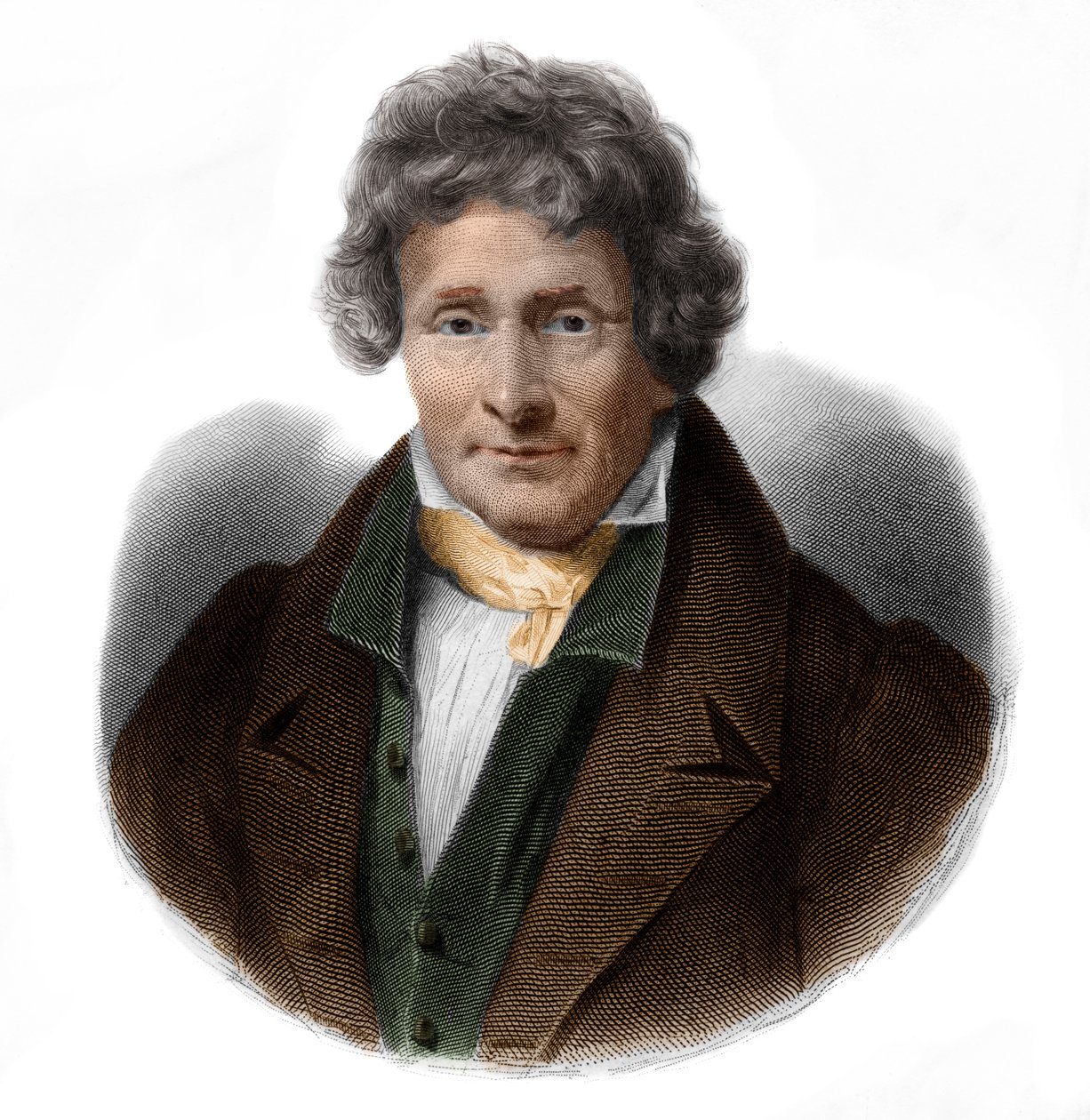 Portrét Jeana Francoise Le Bretona (1762-1838), malíře a fyzika. od French School