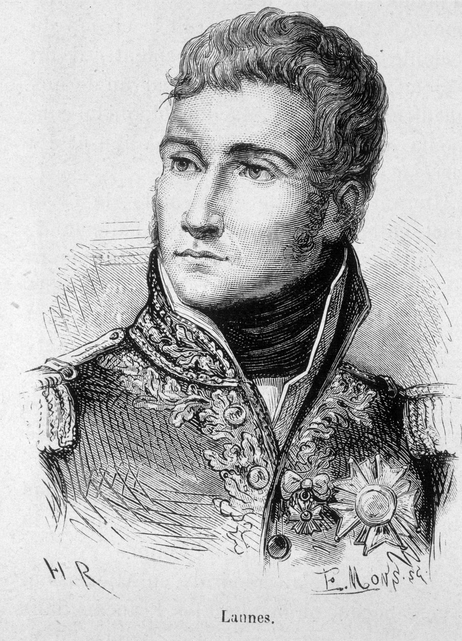 Portrét Jeana Lannese, vévody z Montebella, maršála Francie (1769 - 1809) - v „Dějinách Francie“ od Henriho Martina od French School