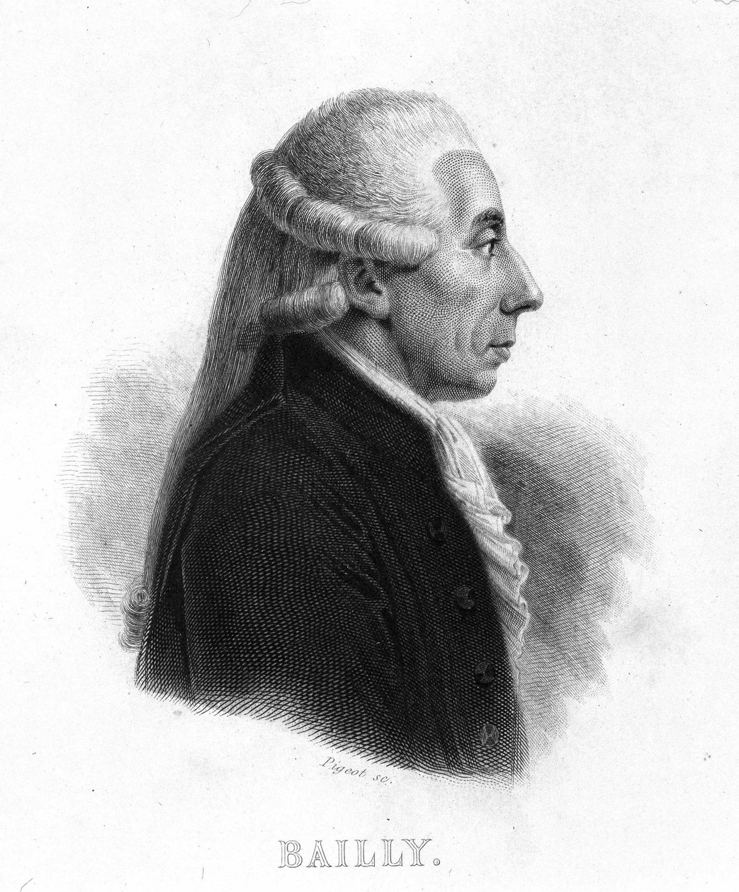 Portrét Jeana Sylvaina Baillyho (1736 - 1793) - v “”Revolution francaise”” od Thierse. 19. století od French School
