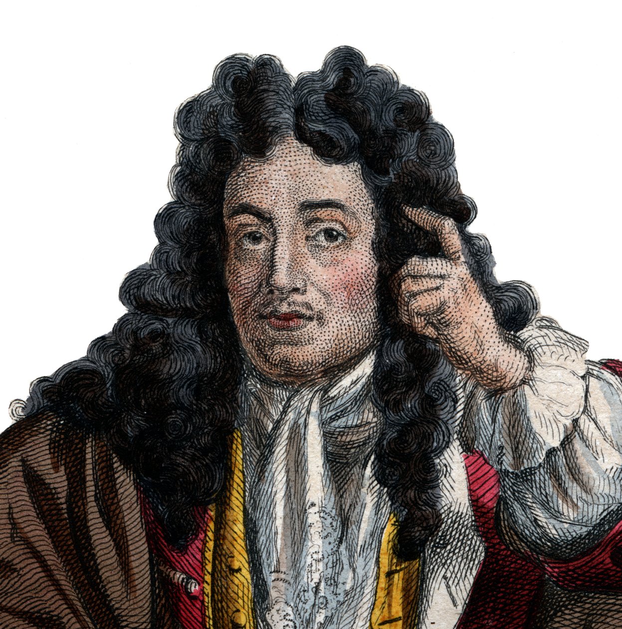 Portrét Jean de La Bruyere (Labruyere) (1645-1696), francouzský esejista a moralista. od French School