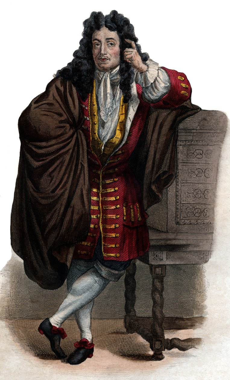 Portrét Jean de La Bruyere (Labruyere) (1645-1696), francouzský esejista a moralista. od French School