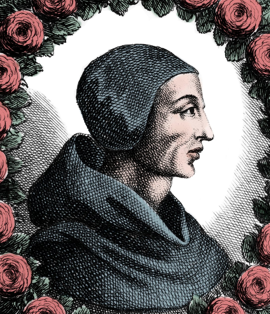 Portrét Johna Dunse Scota (asi 1265-1308). od French School