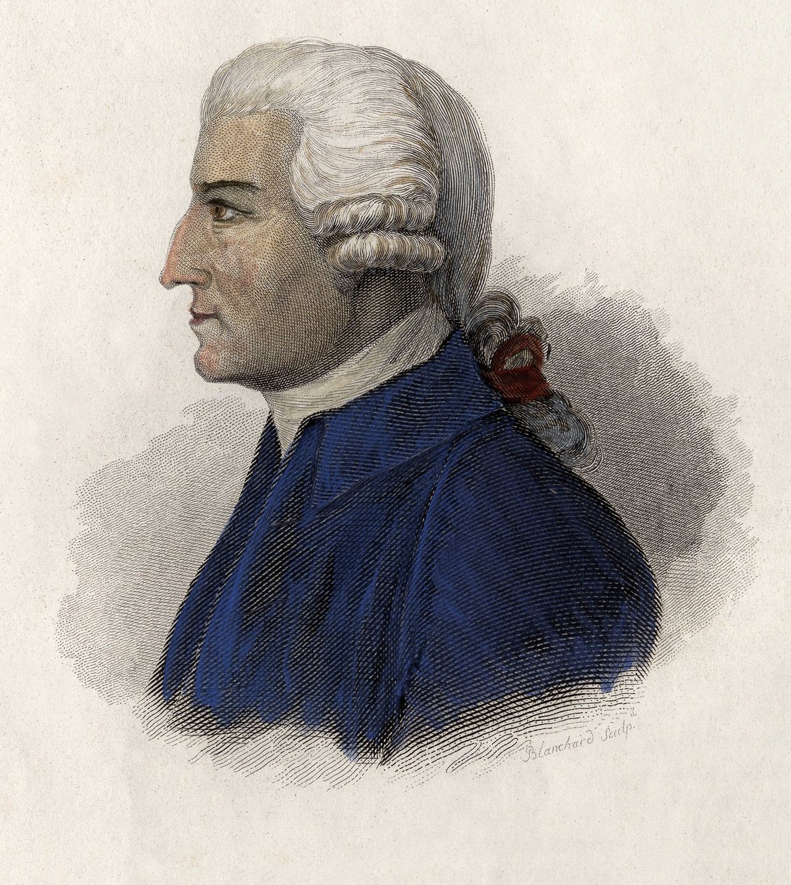Portrét Johna Howarda (1727-1790), anglického politika. v "" Portréty užitečných mužů " od French School