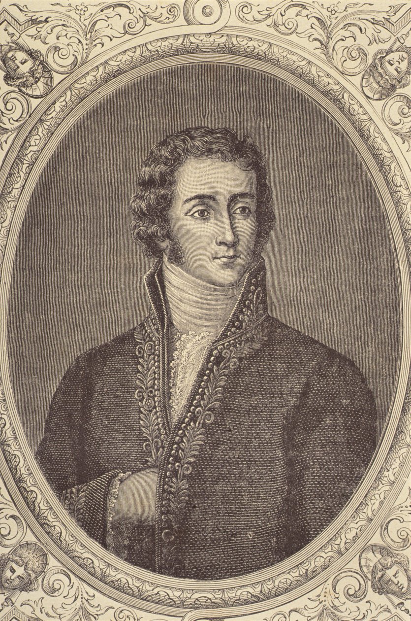 Portrét Josepha Fouche, vévody z Otranta (1763-1829) (rytina) od French School