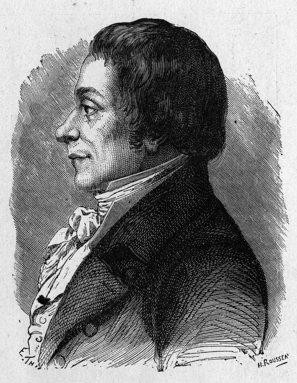 Portrét Josepha Lakanala (1762 - 1845), francouzského politika - v „“ Album de la Science; proslulí učenci; Velké objevy “”” 1896. od French School