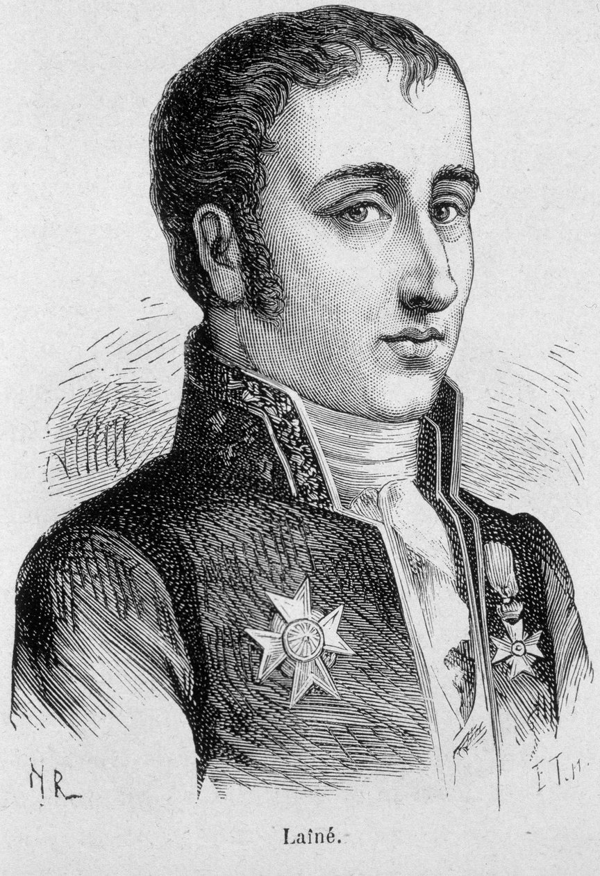 Portrét Josepha, vikomta Lainé (1767 - 1835), francouzského politika - v „L