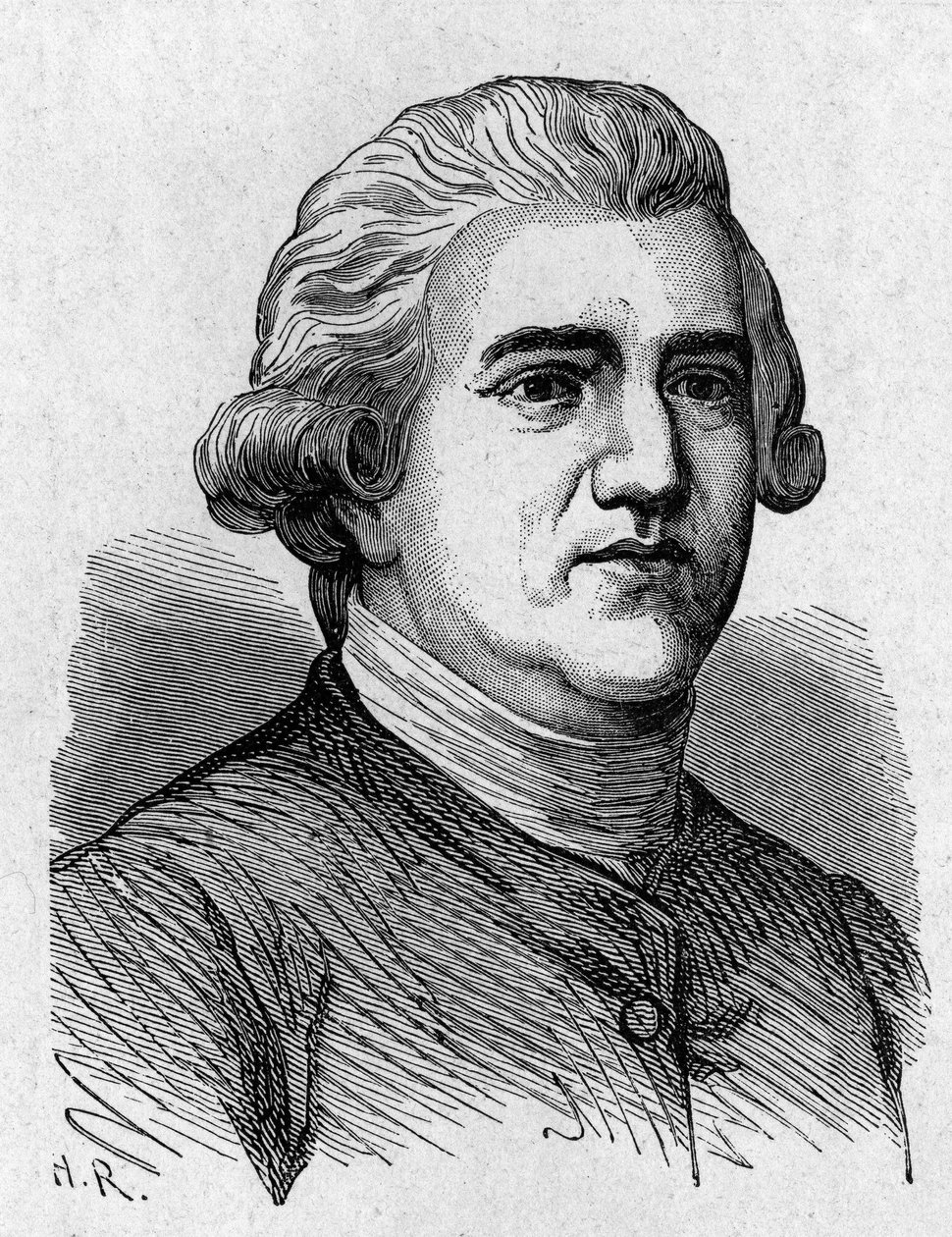 Portrét Josiaha Wedgwooda (1730 - 1795), britského umělce a průmyslníka - v „“ Album of Science; proslulí učenci; Velké objevy””” 1896. od French School