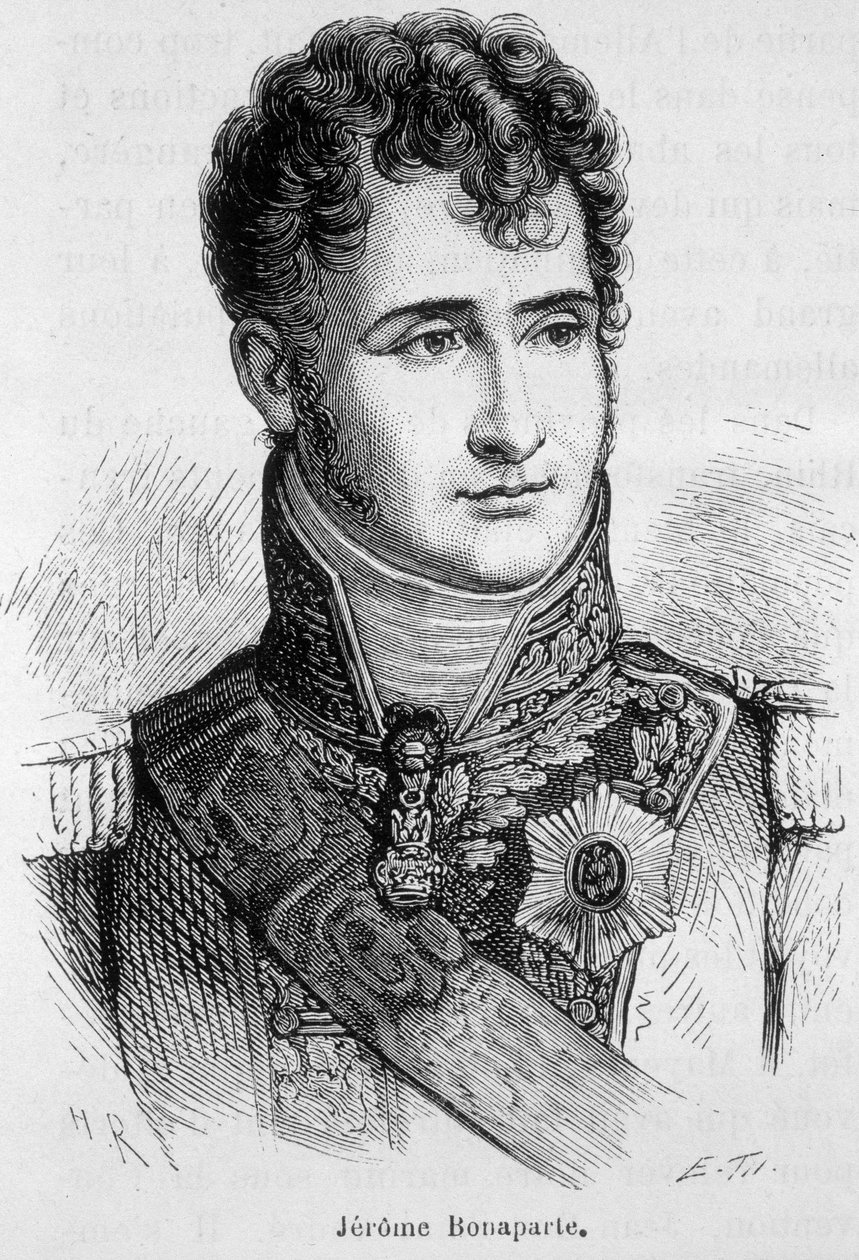 Portrét Jérôma Bonaparta (1784 - 1860) - v „Dějinách Francie“ od Henriho Martina od French School